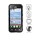 LG Sunrise Case, LG Lucky Case, LG L15G, LG L16C Combo Rugged Shell Cover Holster with Built-in Kickstand and Holster Locking Belt Clip Black + Circle(TM) Stylus Touch Screen Pen