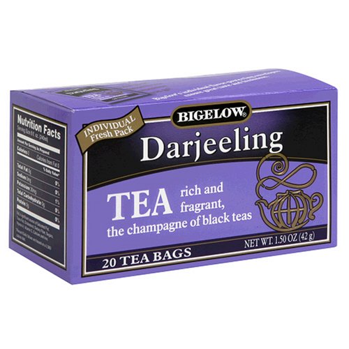 Bigelow Darjeeling Blend Tea, 20-Count Boxes (Pack of 6)