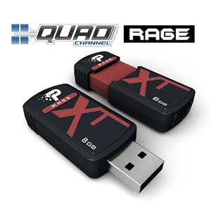 PDP PATRIOT Extreme Performance Xporter XT Rage PEF8GRUSB - USB-Flash-Laufwerk - 8 GB