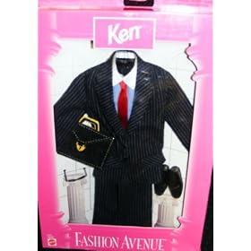Barbie-Ken Fashion Avenue Pinstriped Suit by Ken Doll Fashions
