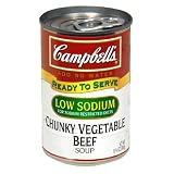 Campbell's Low-Sodium Chunky Vegetable Beef, 10.75-Ounce Units (Pack of 12)