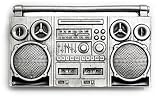 BOOM BOX Belt Buckle Hip Hop Old School Punk Boombox