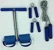 4 Piece Fitness Set- Sit Up Bar, Hand Grips and Jump Rope 4 Piece Fitness Set- Sit Up Bar, Hand Grips and Jump Rope
