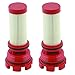 JSP Manufacturing AFTERMARKET Mercury Verado Optimax 2 Pack Red Fuel Filter Replaces Mercury 35-884380t 35-8m0020349 Outboard 2 Stroke 4 Stroke