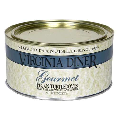 Virginia Diner Gourmet Pecan Turtledoves, 20-Ounce Tin