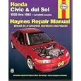 Honda Civic and del sol: 1992 thru 1995 All SOHC models Haynes Repair Manual by  John Haynes