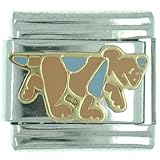Animal Brown Hound Italian Charms