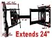 Black, Full Motion Tilts&Swivels Plasma LCD HDTV Wall Mount Bracket for 32 37 40 42 46 47 50 52 flat panel displays