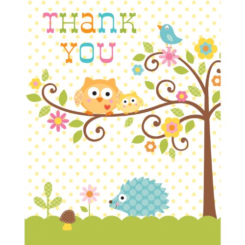 Creative Converting Happi Tree Sweet Baby Thank You Notes 8 Count Creative Converting Happi Tree Sweet Baby Thank You Notes 8 Count