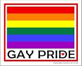 Gay Pride Rainbow Flag Car Magnet