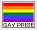 Gay Pride Rainbow Flag Car Bumper Sticker