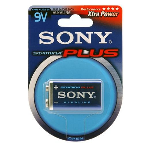 Childrens Toyshop  Electronics : Sony 6AM6-B1A Stamina PLUS Platinum Alkaline 9V Battery 1pk