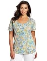 Jones New York Women's Plus-Size Printed Paisley T-Shirt