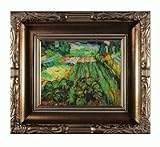 IMAGE OF Art Reproduction Oil Painting - Field with Poppies with Florentine Gold Frame - Gold Finish - 15