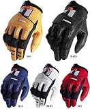 Icon Superduty Mens Leather Street Motorcycle Gloves Color: Black, Size: Large