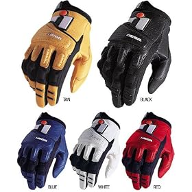 Icon Super Duty Men's Leather Sports Bike Motorcycle Gloves - Color: Tan, Size: X-Large
