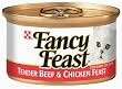 Fancy Feast Gourmet Cat Food, Tender Beef & Chicken Feast, 3-Ounce Cans (Pack of 24)