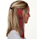 NFL Tampa Bay Buccaneers Ladies Red-Pewter Sports Extension Hair Clips