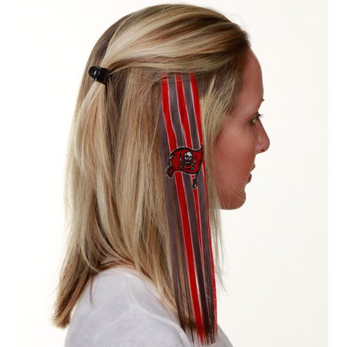 Tampa Bay Buccaneers Ladies Red-Pewter Sports Extension Hair Clips
