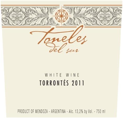 2011 Toneles del Sur Torrontes, Mendoza 750 mL