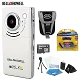 Bell & Howell White Take 2 HD HD Digital Video Camcorder & Still Camera Bundle