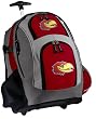 University of Kansas Rolling Backpack Deluxe Red KU Jayhawks Logo - Best Backpacks Bags with Wheels or School Trolley Bags Carry-Ons - Unique Gifts!