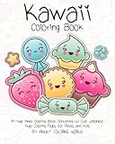 Kawaii Coloring Book: A Huge Adult Coloring Book Containing 40 Cute Japanese Style Coloring Pages for Adults and Kids (Anime and Manga Coloring Books) (Volume 1)