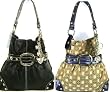 Kathy Van Zeeland Celebrities Belted Hobo Handbag in Khaki