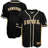 Iowa Hawkeyes Black Rocket Baseball Jersey