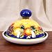 Rustic Blue-Fruit Style 'Quesera' Cheese Keeper