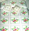 Miniature Floral 1:24 Chenille Look Bed Spread by Lindee's Little Linens