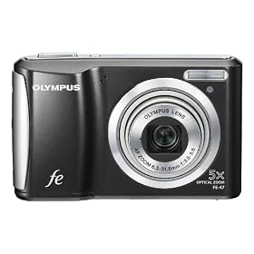 Olympus FE-47 14 MP Digital Camera with 5x Optical Zoom and 2.7-inch LCD (Black) by Olympus