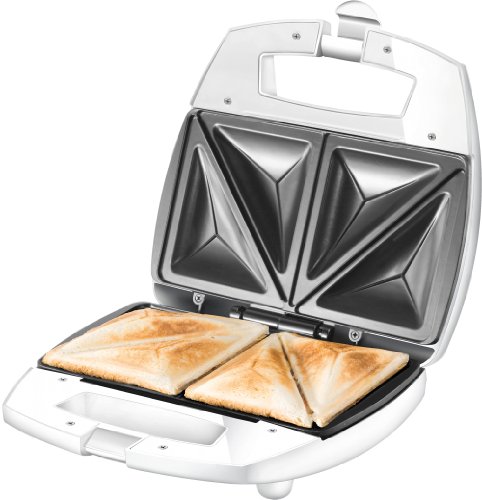 Unold 48421 Sandwich-Toaster American 750 Watt / hitzebeständiges Gehäuse / Antihaftbeschichtete Backplatten / Kontrollleuchten
