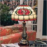 The Memory Company NFL-SFF-500 San Francisco 49ers Tiffany Table Lamp