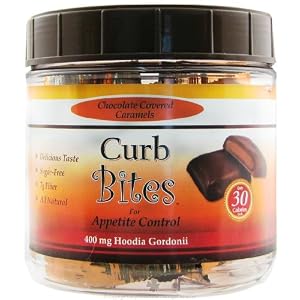 Curb bites - Sugar Free, Hoodia Enriched Chocolate Caramels 288 gm Tub of 24x12g chews (... by CHOCOLITE