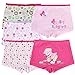 Dimore Little Girls Boyshort Hipster Panties 5 Pack Pink