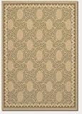 23 x 710 Runner Area Rug Classic Oval Pattern in Cream and Green