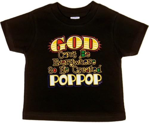TODDLER T-SHIRT : NAVY - 5/6 JUVY - God Cant Be Everywhere So He Created Poppop - Guardian Angel Pop Pop - For Grandson or Granddaughter