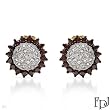 FPJ Exquisite Earrings With 1.10ctw Genuine Clean Diamonds Beautifully Crafted in 14K Yellow Gold Length 12mm