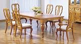 7-Piece Pine Wood Dining Set By Acme Furniture