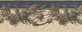 Pinecones Rustic Retreat Wallpaper Border