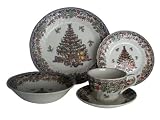 Churchill China Seasons Greetings Multi 20-Piece Dinner Set Service For 4