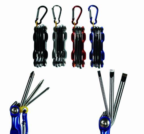 Grey Foldable Cross Head Screwdriver Tool with Belt Clip - Mens, Mans, Gents, His, Him Best, Top, Selling Fun, Novelty, Secret Santa Gift, Present Idea