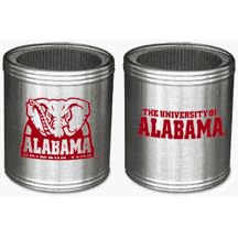 Alabama Crimson Tide Stainless Steel Can Cooler with Foam Insert (Set of Two) by Heritage Sports Marketing