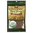 Golden Valley Natural Organic Beef Jerky, Peppered, 3-Ounce Pouches (Pack of 8)