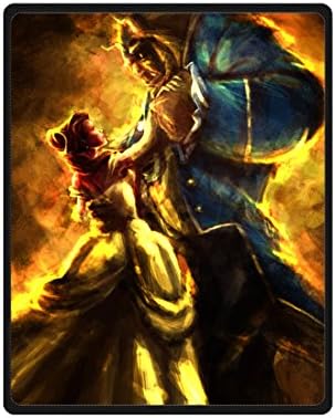 Wenglee Beast Beauty - Disney Fleece Throw Blanket 40" x 50"