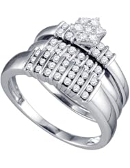 0.70CT DIAMOND FLOWER TRIO SET