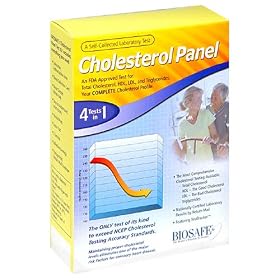 Biosafe Cholesterol Panel, Yellow (1 test)