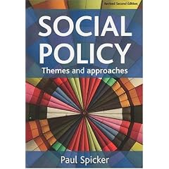 Social Policy: Themes and Approaches