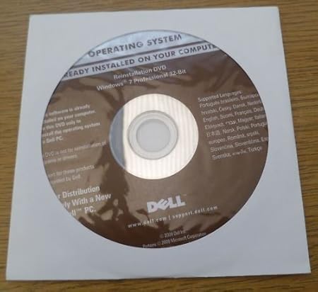 Dell Windows 7 Recovery Installation CD